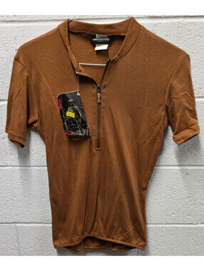 Vintage Cannondale Cycling Jersey Shirt Bike Cycle USA Made Small 90s brown
